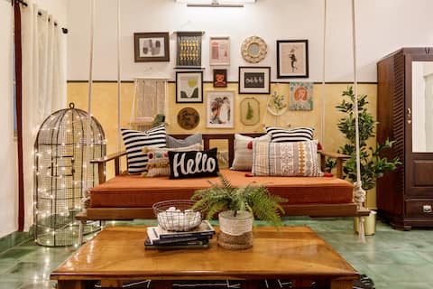 'Tint of Mint' #La  Bohème -Comfy 1 BHK for 4 ppl