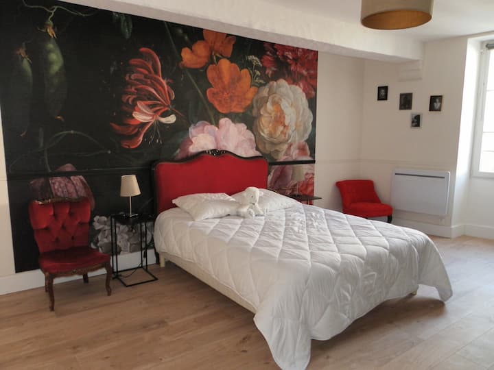 Schlafzimmer im Obergeschoss (Bett 160x200)