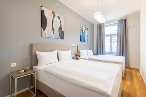 Top Airbnb: Dwellfort | Luxury and Spacious Designer Apartment in Praha 3