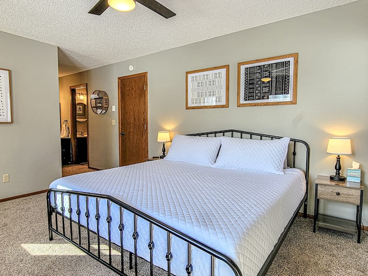 King size bed in master bedroom!