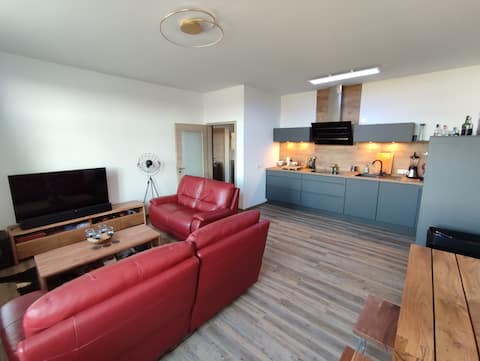 Modern apartment with high quality equipment