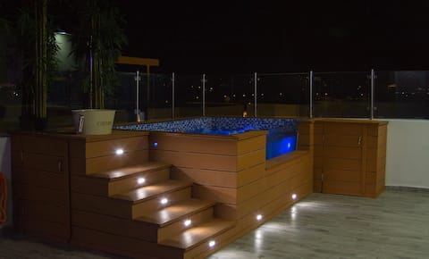 NEW PENTHOUSE! Santiago* Bbq* PrivateJacuzzi* Gym