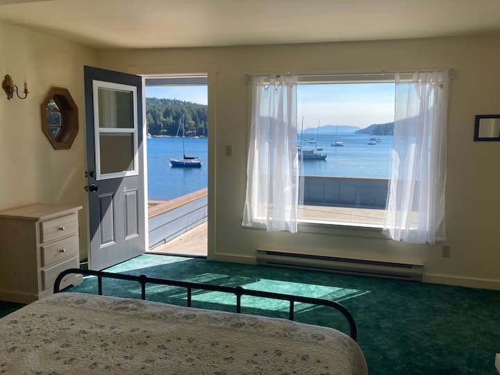 Bedroom #2 with a queen and ensuite.  Walkout deck as well.