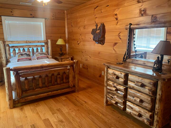 Horse room, log furniture 