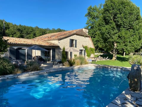 STUNNING WATER MILL with pool, riverside