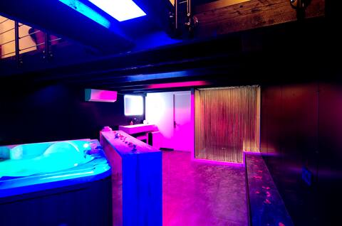 Mieuxqualhotel private jacuzzi La retro