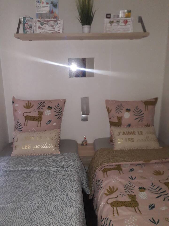 2 -ème chambre enfant ou autre avec placard et rangement.