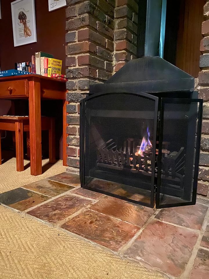 Grab a book and sit close to the fire during the winter. An ideal space to create family memories
