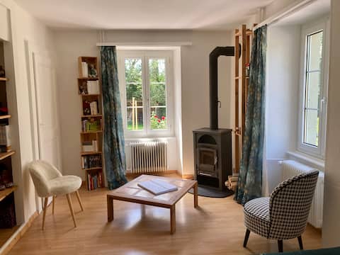 cozy accommodation with stove and garden