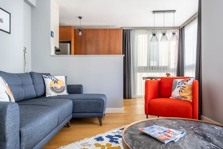 "Urban Oasis#1"24/7security-2br-5min To Galataport - Beyoğlu