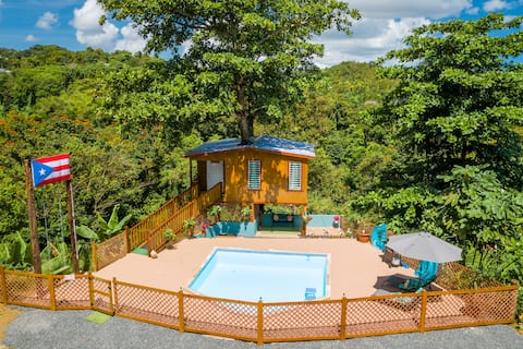 Top performing Airbnb: Tierra Linda TreeHouse Private Pool & River in Río Grande