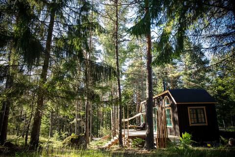 Stylish, private tiny house on small organic farm