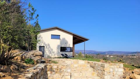 Contemporary house with panoramic pool