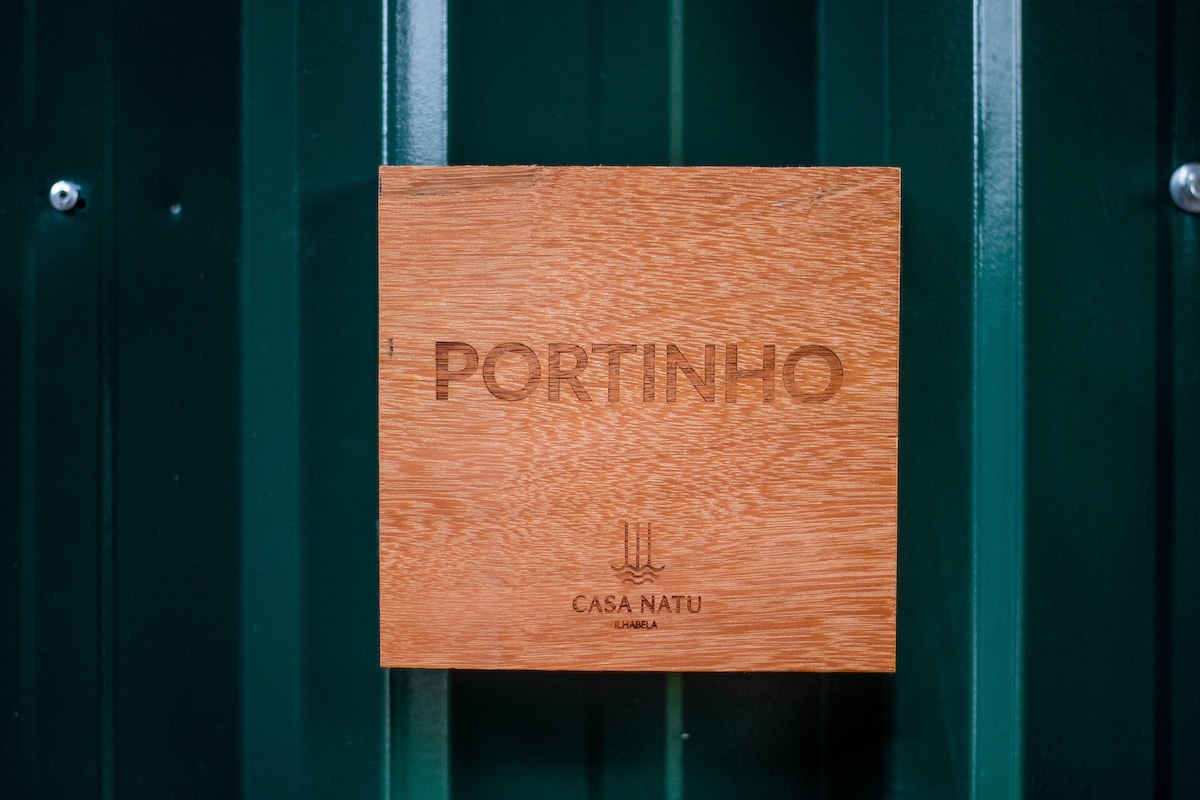 Studio ID plate at Casa Natu Ilhabela Studio Portinho with Jacuzzi in Ilhabela