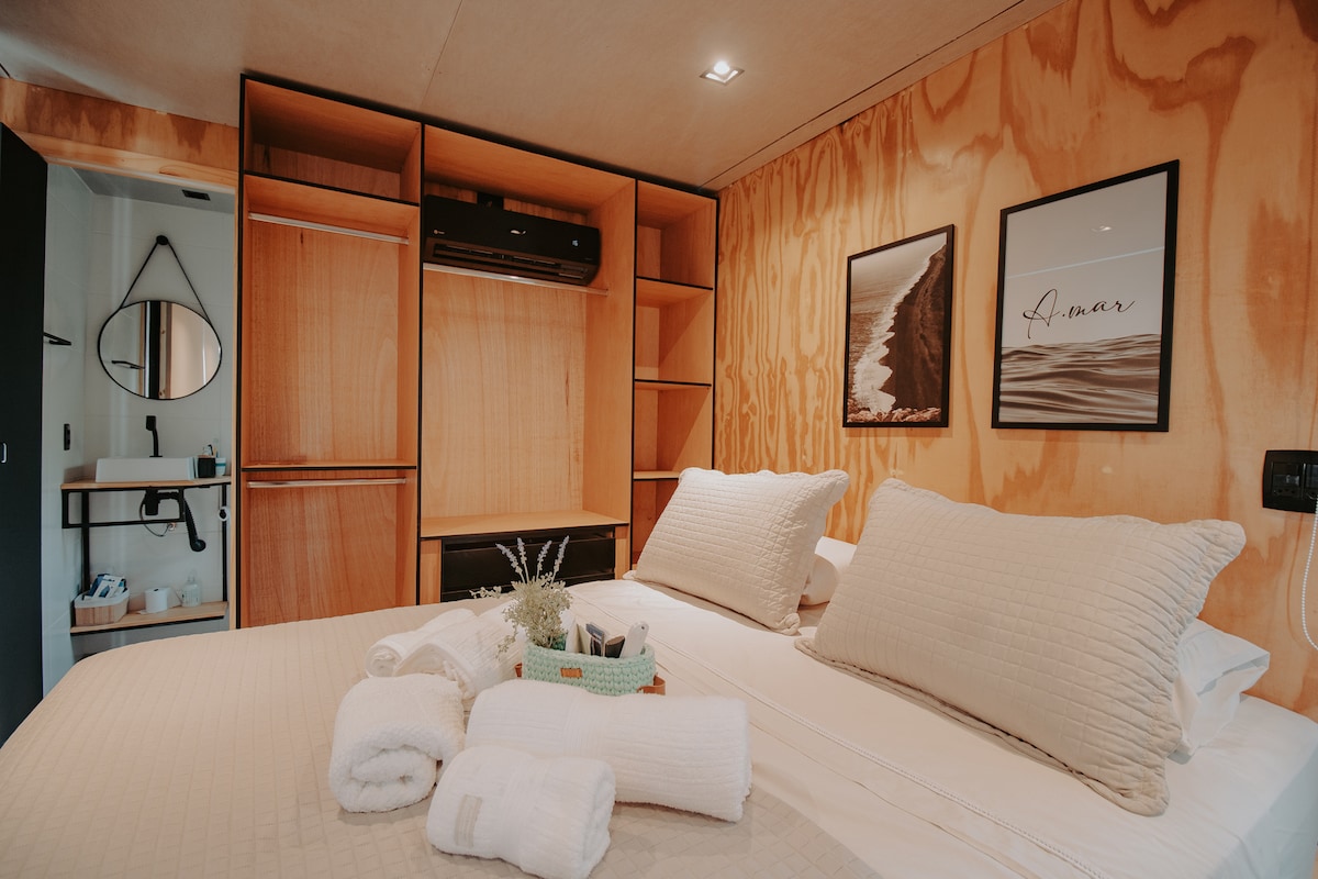 Cozy room. at Casa Natu Ilhabela Studio Portinho with Jacuzzi in Ilhabela