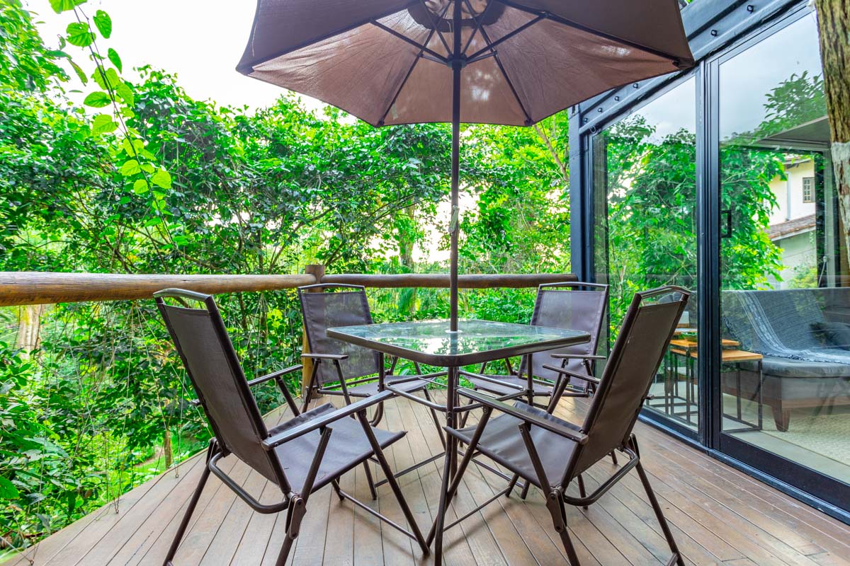 Outdoor Lounge at Casa Natu Ilhabela Bonete Studio with Jacuzzi in Ilhabela