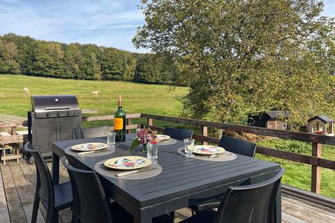 Country house, open fire and large terrace
