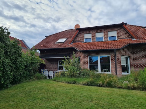 Beautiful garden apartment with a patio