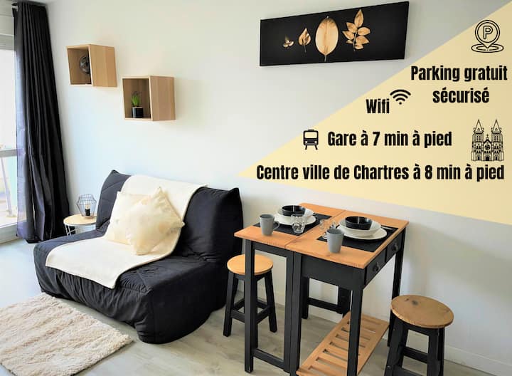 ★Le Petit Chartres★ Parking★ Near Centre and Gare Apartments for Rent