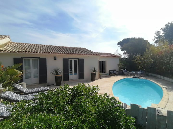 Villa Couloubrier***, Swimming Pool, Air Conditioning, 3 Bedrooms - Sainte-Maxime