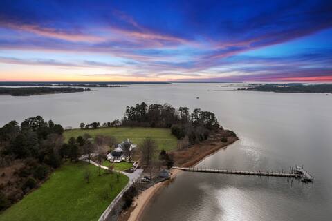 280 Acre Waterfront Estate With Dock and Pool