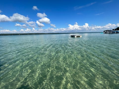 Imogene's Torch Lake cottage, waterfront w/ dock