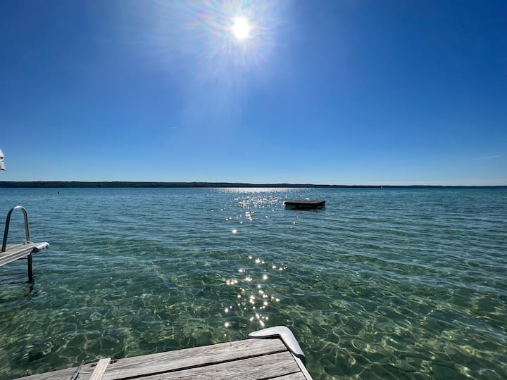 Imogene's Torch Lake cottage, waterfront w/ dock Houses for Rent in
