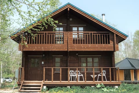 【Hot Spring｜Fireplace｜BBQ】The Lodge Teshikaga