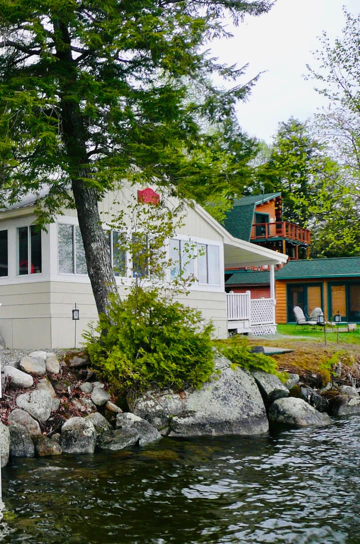Waterfront 3 bedroom cabin on Cold Stream Pond Cabins for Rent in