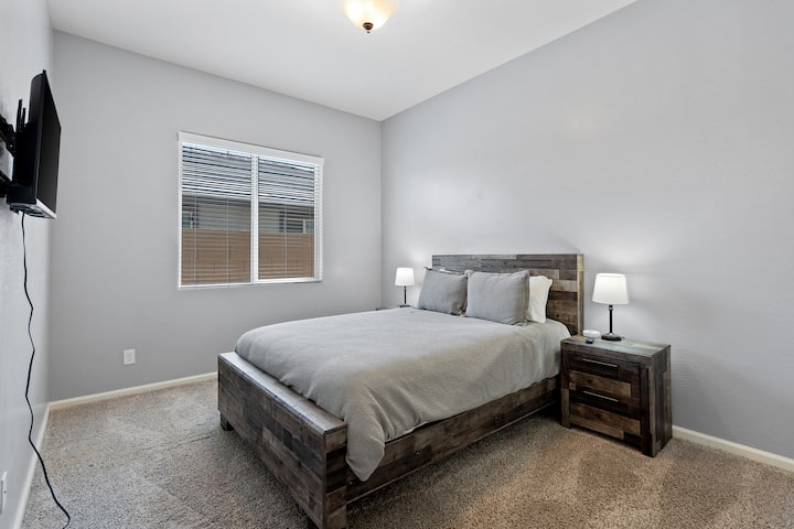 Bedroom #2 with king bed. 