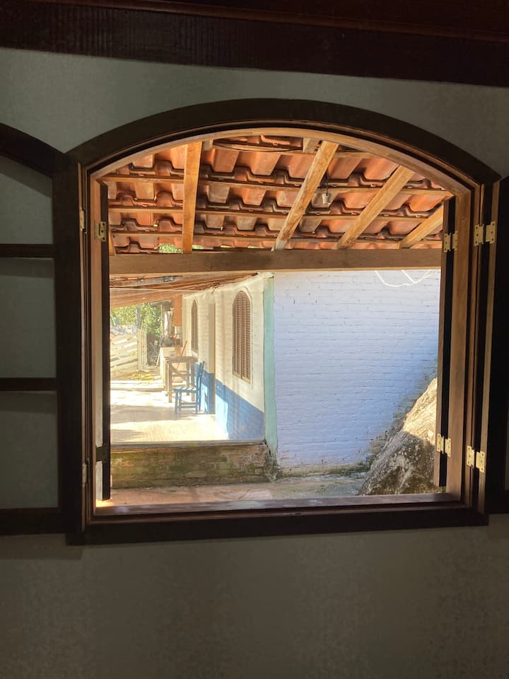 The view of room 1 is for the kiosk and outdoor kitchen.