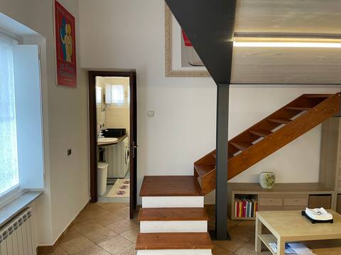 Beautiful Studio with Loft and Backyard