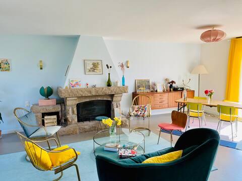 Family house 200 m from the beach