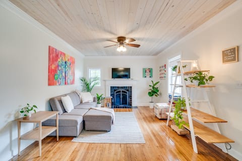 Popular Airbnb listing: Peaceful and Artful-2 bedroom home mins from NODA in Plaza Shamrock