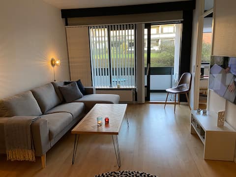 Lovely apartment in attractive Egå
Free parking.