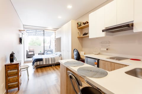 Modern Apartaestudio with a terrace