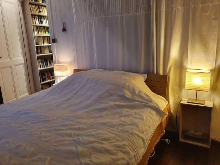 Master bedroom with a 160cm wide bed