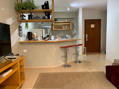 Top Airbnb: SQ202- Modern flat with beautiful view in Alphaville em Barueri