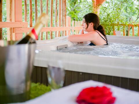 Luxury Chateau Cabin with Spa Aulteribe 2-4 pers