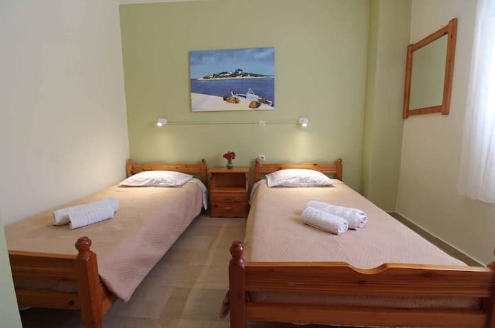 Casa Dimitri Apartamento 1 Agios Georgios Corfú Dormitorio