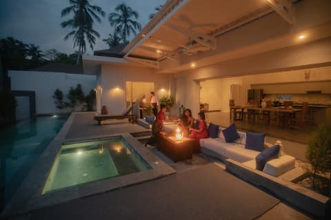 2BR VIlla, private pool  with breakfast