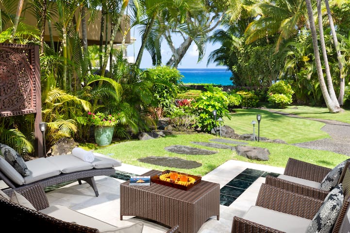 Gated Oceanfront Villa with Serene Ocean Views
