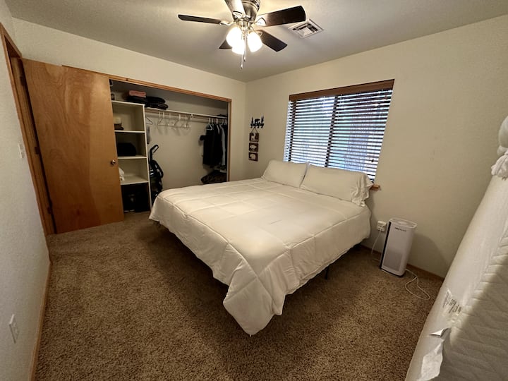 Secondary bedroom with king.