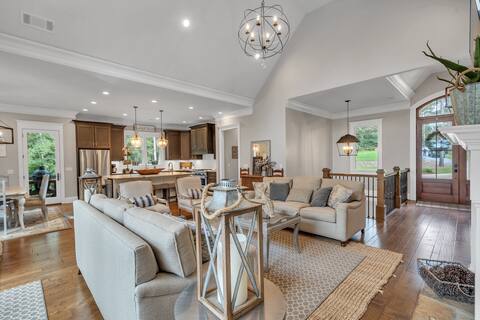 Secluded 4-BR + Bonus Room Retreat w/ Pool & Pond