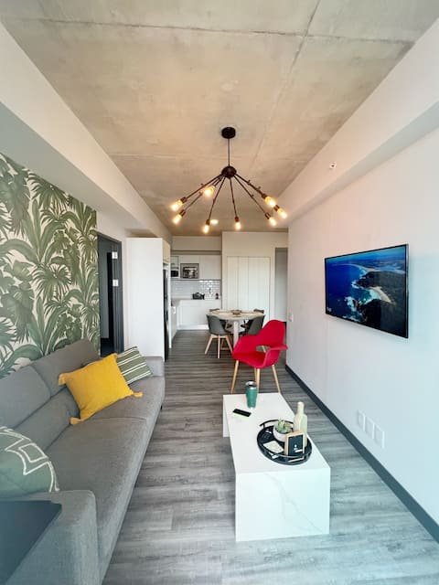 Trendy Apart. Sabana w/View, HighSpdWiFi & Parking