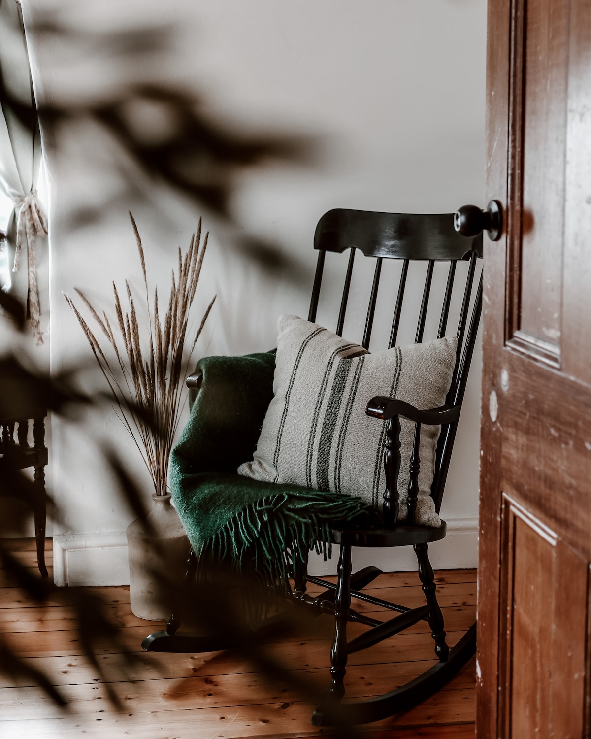 A gorgous old rocking chair adorns our 3rd suite