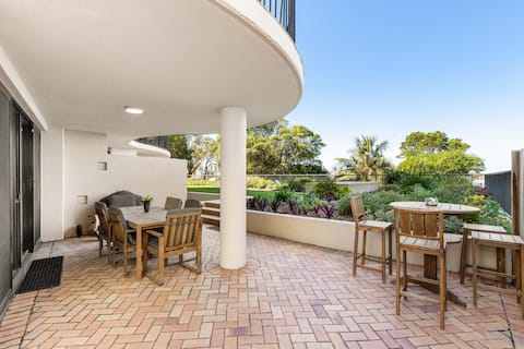 Waterfront Ground Floor Unit with Large Courtyard