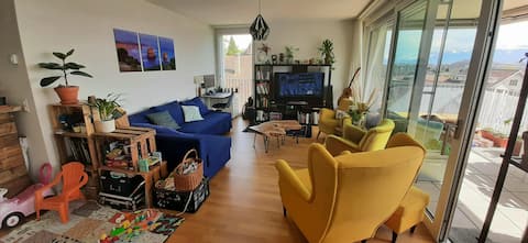 Lovely modern apartment with view on the Alps