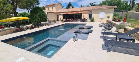Contemporary house with pool