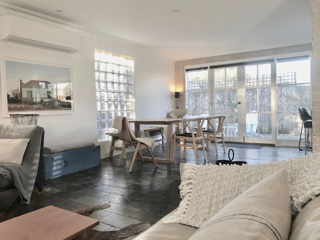 Stylish sun filled beach home Salt+Pines Middleton